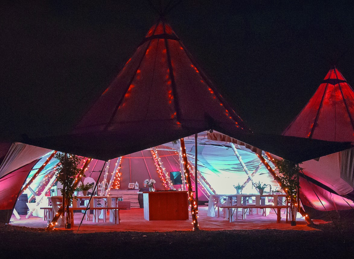 Tipi réception de nuit